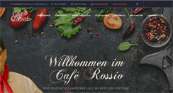 Desktop Screenshot of caferossio.de